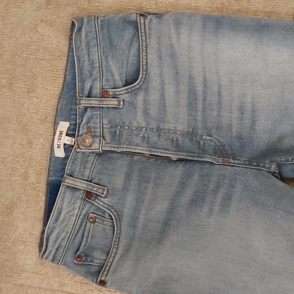 Re/Done 90's High Rise Button Fly Cropped Womens Jeans Size 29 - Picture 2 of 11